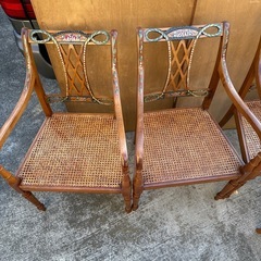 自作ペイントチェア　4脚セットの画像