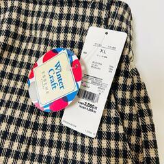 【新品 タグ付き / ESSEME】ギンガムチェック タイトスカ－ト XLの画像