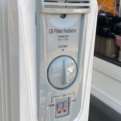 引取限定　山善　オイルヒーターの画像