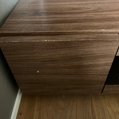 幅150cmテレビボード／ブラウン／収納豊富・使用感あり（廿日市市ADOA付近）の画像