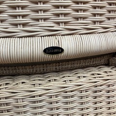 中古品　Kazama カザマ　ダイニング4点セット　ラタン籐　公田店の画像