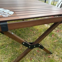 アウトドア用ロールテーブル90cmウォールナットの画像