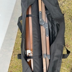 アウトドア用ロールテーブル90cmウォールナットの画像