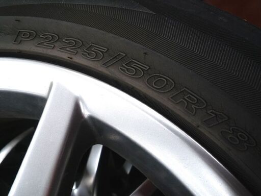 トヨタ 純正ホイール 18インチ 7J IS51 5穴 PCD 114.3 4本 セット P225/50R18 中古 エスティマ等に 