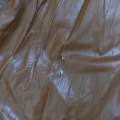 ZARA フェイクレザー プリーツスカートの画像