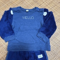 アプレレクール HELLO ボアトレーナー フリースパンツ セットアップ 80の画像