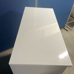 【良品】スイートデコレーション 食器棚 キッチンカウンター ホワイト×アッシュ 小型家電収納付き 早い者勝ち 引取歓迎 配送OKの画像