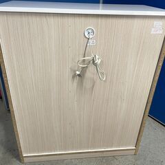 【良品】スイートデコレーション 食器棚 キッチンカウンター ホワイト×アッシュ 小型家電収納付き 早い者勝ち 引取歓迎 配送OKの画像