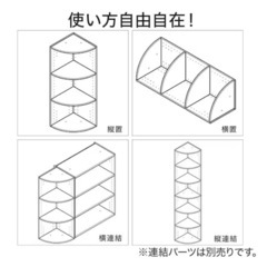 ニトリ コーナーボックス4段の画像