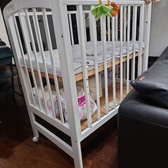 KATOJI　ハイポジションミニベッド ホワイトの画像