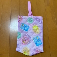 無料！！プリンセス柄のシューズバッグ、上履き入れの画像