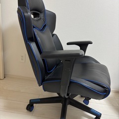 【美品】ゲーミングチェア  ハイバック (黒/PUレザー)の画像