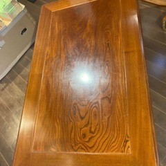 【重厚・和風ローテーブル】4人掛け座卓 引き取り限定 3,000円の画像