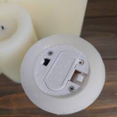 BICASA（ビカーサ）リアルLEDキャンドル スクエア＆円柱型合計5個セットの画像