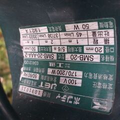 水中ポンプ　100V　動作品　①の画像