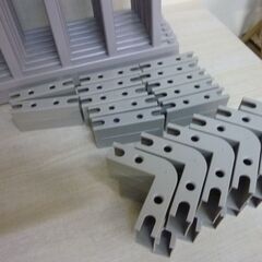 ※取引中/売約済***********　未使用/新品　アウトレット　 ベビーサークル 天然木 ジョイント式 高さ56cm 幅163cm 8枚セット 木製 グレージュの画像