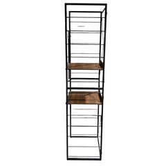  キッチンラック ニトリ シンプル 棚 スチール 木製天板 ブラウン 多目的 2段 ★S3513Aの画像