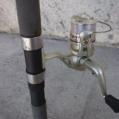 釣竿3本セット　リール付き　1800mm×2本・2750mm×1本　子供・初心者にどうぞの画像