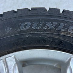 DUNLOP 155/65/13 アルミ ホイル 4本セット!!　軽自動車 の画像