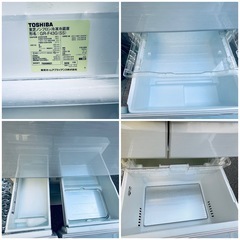 「決まりました」☘️ TOSHIBA冷凍冷蔵庫 GR-F43G(SS)☘️426L ♻️ 2013年製👌配達設置対応可。の画像