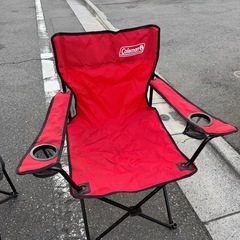 コールマン　キャンプ　折りたたみ椅子　セット売りの画像