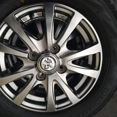 極上スタッドレスタイヤ　YOKOHAMAｉG70　155/70R13　アルミ付きの画像