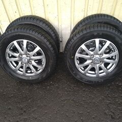 極上スタッドレスタイヤ　YOKOHAMAｉG70　155/70R13　アルミ付きの画像