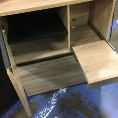 ★リユースのサカイ横浜南店★YM1692 アイリスオーヤマ 食器棚 ライトブラウン W80×D41×H176 クリーニング済みの画像