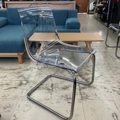 中古品　IKEA イケア　トービアス　ダイニングチェア　透明チェア　1脚　公田店の画像