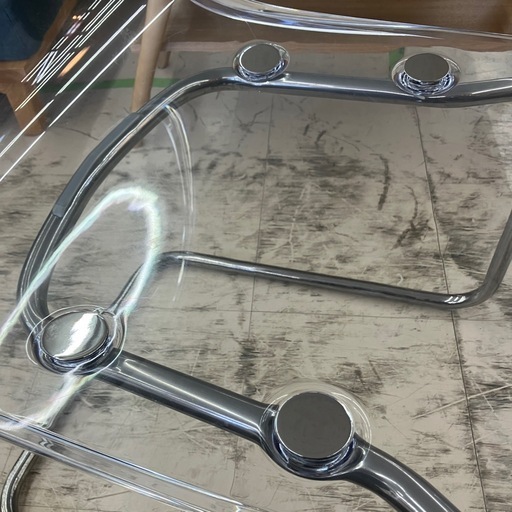 中古品　IKEA イケア　トービアス　ダイニングチェア　透明チェア　1脚　公田店 美品✨ IKEA イケア TOBIAS トービアス ダイニングチェア 2脚セット 