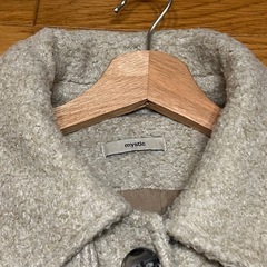 mystic ステンカラーロングコート ベージュの画像