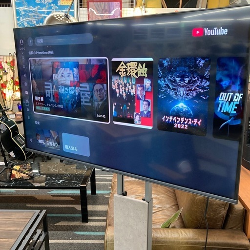 ⭐︎1年間保証⭐︎ハイセンス　4kチューナー内蔵43型液晶テレビ　TVスタンドセット　2023年製　43E7H
