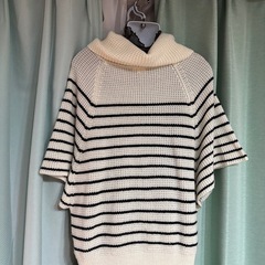 HushHush ストライプ ハイネック ニット M☆の画像
