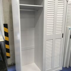 ★リユースのサカイ横浜南店★YM1694  ワードローブ ホワイト W120×D59×H200 クリーニング済みの画像