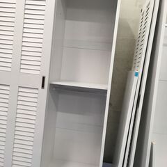 ★リユースのサカイ横浜南店★YM1694  ワードローブ ホワイト W120×D59×H200 クリーニング済みの画像