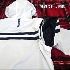 FIDRA レディースゴルフアウター 2WAYジャケット Lの画像