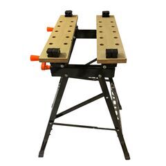 万能作業台 ワークベンチ 折りたたみ 作業台 スチール ワークベンチ バイス 固定 可動式テーブル★S3514Aの画像