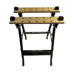 万能作業台 ワークベンチ 折りたたみ 作業台 スチール ワークベンチ バイス 固定 可動式テーブル★S3514Aの画像