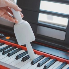 MINI掃除機 USB充電式卓上掃除機USB卓上クリーナー集塵装置 ホワイト本体の画像