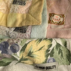 中古タオルケット７枚の画像