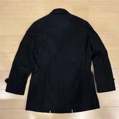 PASHU パシュ　ブラック ライナー付きステンカラーコート　M 細川伸の画像