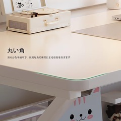【新品未使用】パソコンデスク ゲーミングテーブル シンプルなワークデスク PCデスク 棚付きの画像