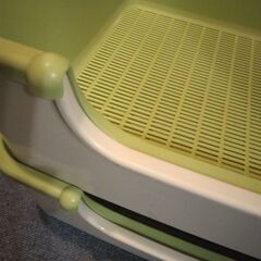 【2個セット】猫用　ニャンともシステムトイレ　グリーンの画像