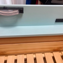 木製二段ベッド 宮付き　ライト　電源付の画像