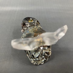 【愛品館 江戸川店】スワロフスキー クリスタル フクロウM 1003326 福を呼ぶ置物 ID:112-052510-007の画像