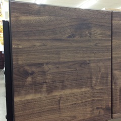 【おしゃれなデザイン】キッチンボード ダイニングボード レンジボード レンジ台 食器棚   幅120cm：ブラウン/ブラックの画像