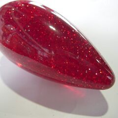 激レア ティアドロップ シフトノブ ラメ入り ムーンアイズ ローライダー 中古 ホットロッドの画像