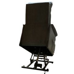 電動リクライニングパーソナルチェア 布張りタイプ 1人用 2021年製 介護 グレー★S3517Aの画像