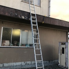 スライド式アルミハシゴ ハシゴ 3.5m×2 7m スライドハシゴの画像