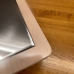 卓上ミラー木製の画像